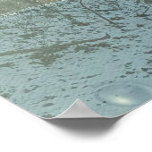 冬の公園道路のポスター ポスター (角)