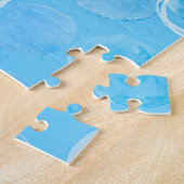 冬の円：抽象芸術水玉模様。 ジグソーパズル (側面)