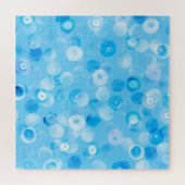 冬の円：抽象芸術水玉模様。 ジグソーパズル (横)