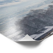 冬の写真の中でジレルタルの教会プリント フォトプリント (角)