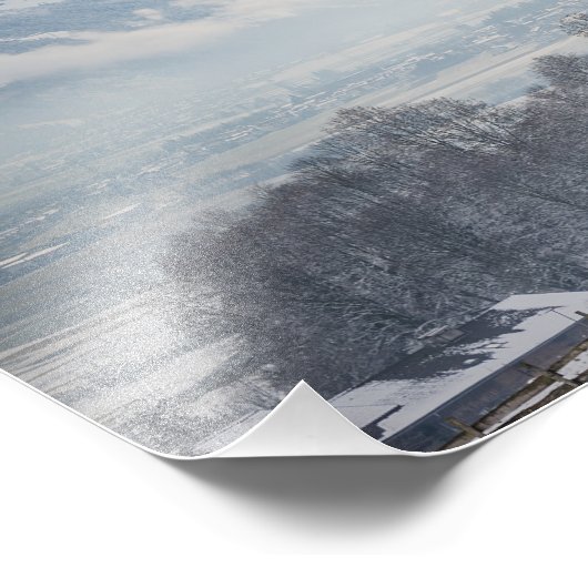 冬の写真の中でジレルタルの教会プリント フォトプリント            (角)