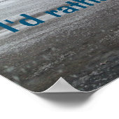 冬の写真の信頼できるドライブ ポスター (角)