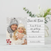 冬の写真の日付の保存 セーブザデート (スタンド正面)