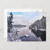 冬の写真の雪 ポストカード (正面/裏面)