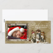 冬の写真カード シーズンカード (正面/裏面)