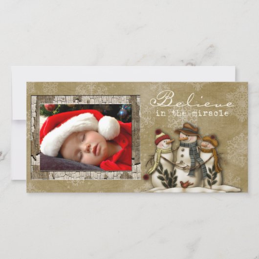 冬の写真カード シーズンカード (正面)