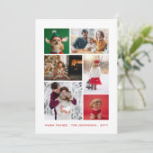 冬の写真コラージュ シーズンカード (スタンド正面)