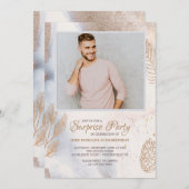 冬の写真バースデーパーティ招待状 招待状 (正面/裏面)