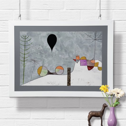 冬の写真ポールクレー抽象芸術 ポスター