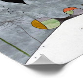 冬の写真ポールクレー抽象芸術 ポスター (角)