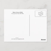 冬の写真ランドスケープ ポストカード (裏面)