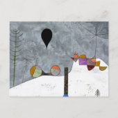 冬の写真抽象芸術ポールクレー ポストカード (正面)