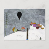 冬の写真抽象芸術ポールクレー ポストカード (正面)