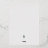 冬の写真 ウェディング セーブ・ザ・デート 箔招待状 (裏面)