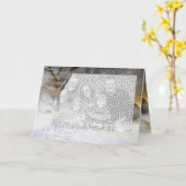 冬の写真 カード (黄色い花)