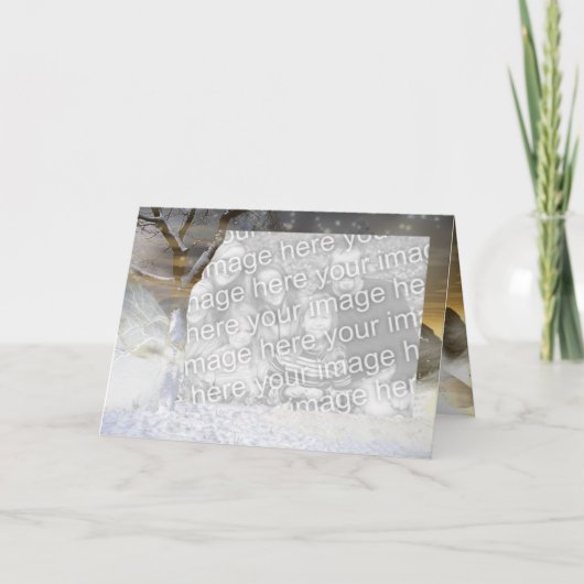 冬の写真 カード (正面)