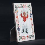 冬の写真 フォトプラーク<br><div class="desc">Tabletop内蔵フォトイーゼルお気に入りのは、雪と冬の花に囲まれた写真を提供してい葉る – ポインセチア、ベリーと- ANY COLOR BACKGROUND （私たちは青を表示する）。 YEAR （右下コーナー）を変更するか、削除できる。贈素晴らしり物として、または自分の家でお気に入りのあなたの写真を表示するために。イメージカラーはハードボードパネルに直接貼り付けられ、簡単ワイプのクリーンな表面で驚くほど鮮明なイメージを実現。私たちの店のマッチングアイテム。</div>