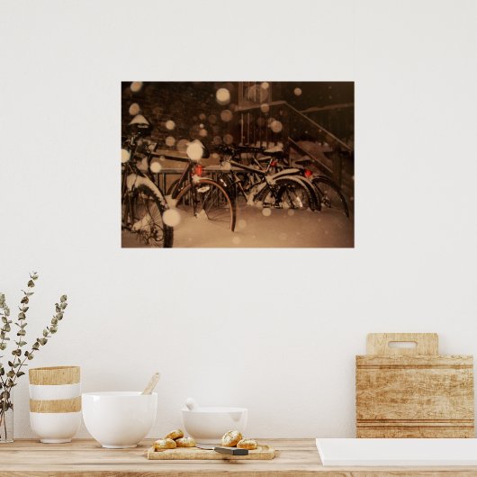 冬の写真 ポスター (キッチン)