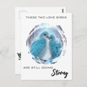 *～* 冬の写真  愛する鳥たち AP54 記念日 ポストカード (正面/裏面)