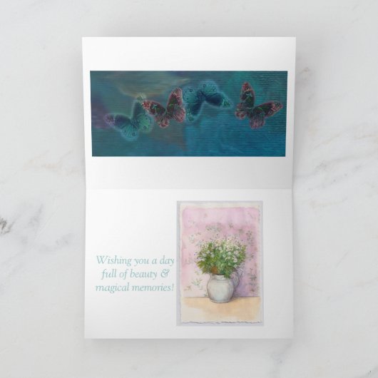 冬の冬の冬の思い出 カード (内部)