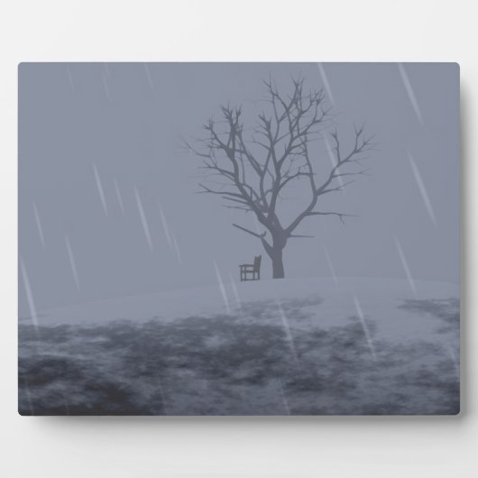 冬の冷たい写真プラーク フォトプラーク (正面)