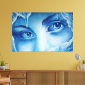 冬の冷たい目 キャンバスプリント (インサイチュ (リビング))