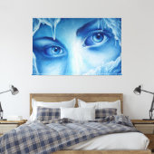 冬の冷たい目 キャンバスプリント (インサイチュ (寝室))