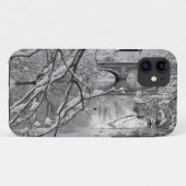 冬の凍結する川上のアーチ橋 Case-Mate iPhoneケース (裏面(横))