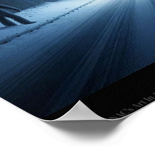 冬の出会い(14 x 11) ポスター (角)