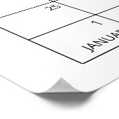 冬の出産予定日当てカレンダー ポスター (角)