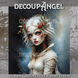 冬の切り離しのゴシック様式の女王 薄葉紙