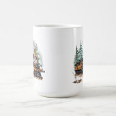 冬の列車のマグ コーヒーマグカップ (中央)
