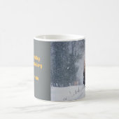 冬の列車のマグ コーヒーマグカップ (中央)