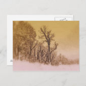 冬の初めのスカイライン ポストカード (正面/裏面)