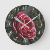 冬の別れのギフト時計 ラウンド壁時計 (正面)