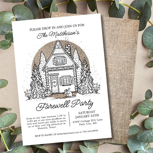 冬の別れストップのパーティーで立ち寄る 招待状