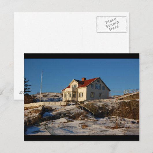 冬の別荘… ポストカード (正面/裏面)