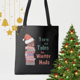 冬の到来を告げる糸と物語クリスマス クロスボディバッグ