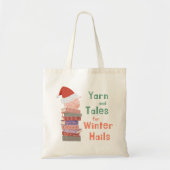 冬の到来を告げる糸と物語 クリスマス  トートバッグ (正面)
