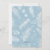 冬の到来 フォト 出生発表 招待状 (裏面)