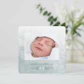 冬の到着の写真の誕生の発表 案内状 (スタンド正面)