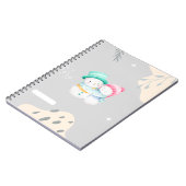 冬の創造性を育む子供用スパイラルノート ノートブック (左側)