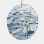 冬の創造物 セラミックオーナメント (左)