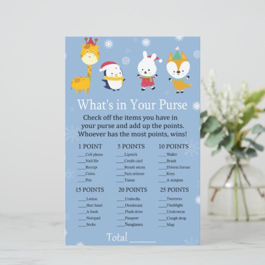 冬の動物あなたの財布ゲームの中に何がある (スタンド正面)