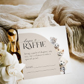 冬の動物おむつラッフルベビーシャワー エンクロージャーカード