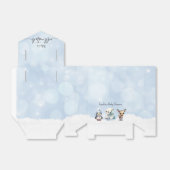 冬の動物が赤ちゃんシャワーの外で寒い フェイバーボックス (折り畳みなし)