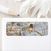 冬の動物のアドレスでスギの嘆き ラベル (インサイチュ)