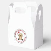 冬の動物のオッタークリスマス雪 フェイバーボックス (オープン)