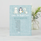 冬の動物のベビーは、正しい価格ゲームを推測 (スタンド正面)