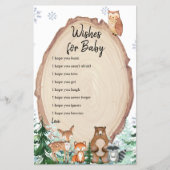 冬の動物の性別がベビーの願いを明らかにする (正面)